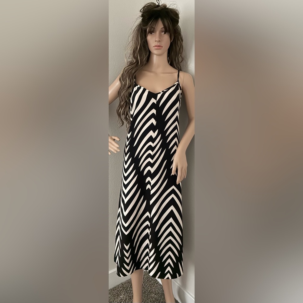 Black & White Slip Dress